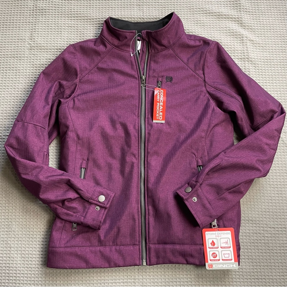New Cinch Storm Defense Concealed Carry Jacket Small Womens Purple